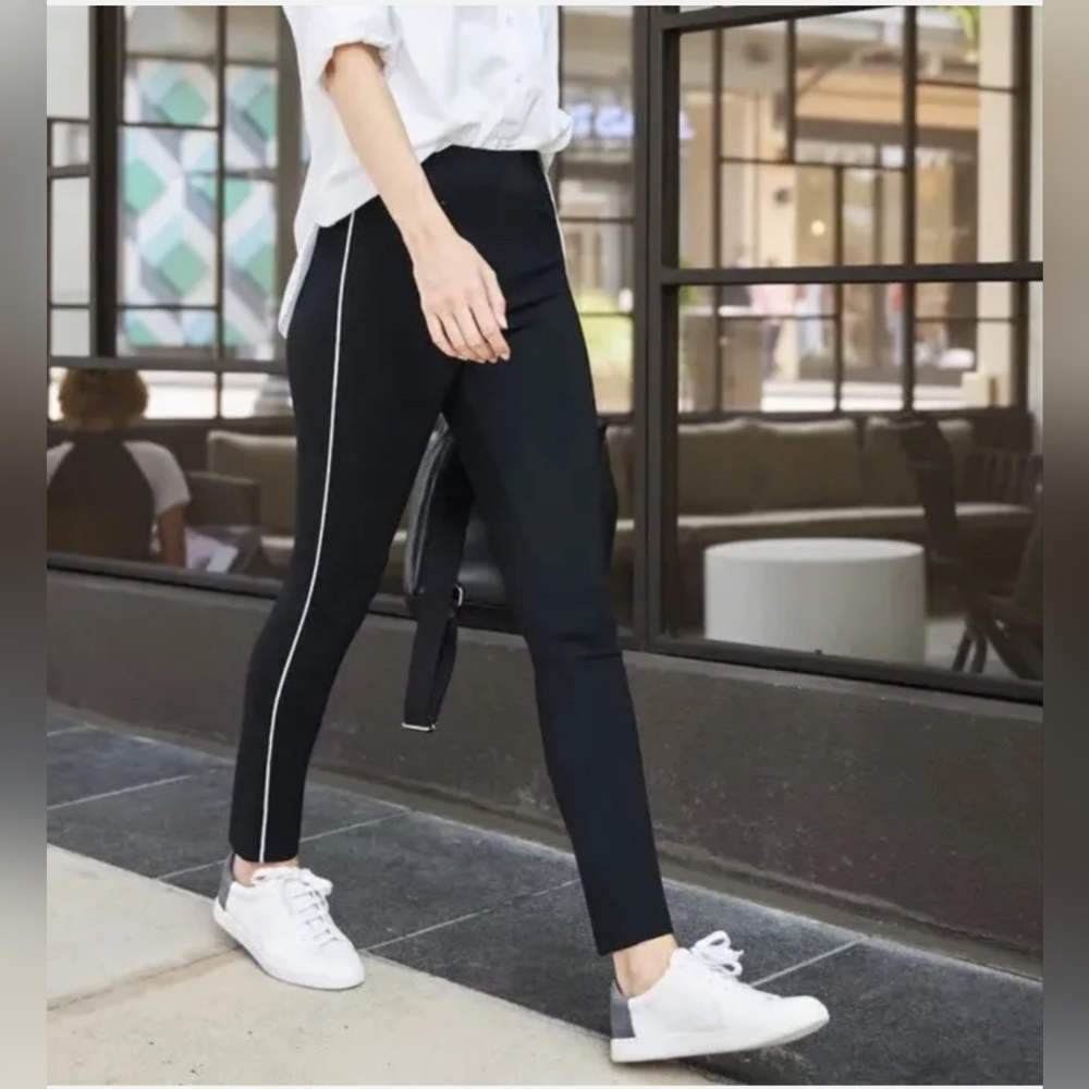 SPANX the Perfect Pant size Small Petite Tall Ankle Piped Skinny Classic
